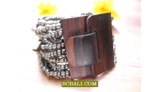 Clasps Wooded Natural Beading Bracelets